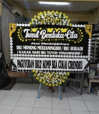 Papan Bunga di Lubangsampang Butuh